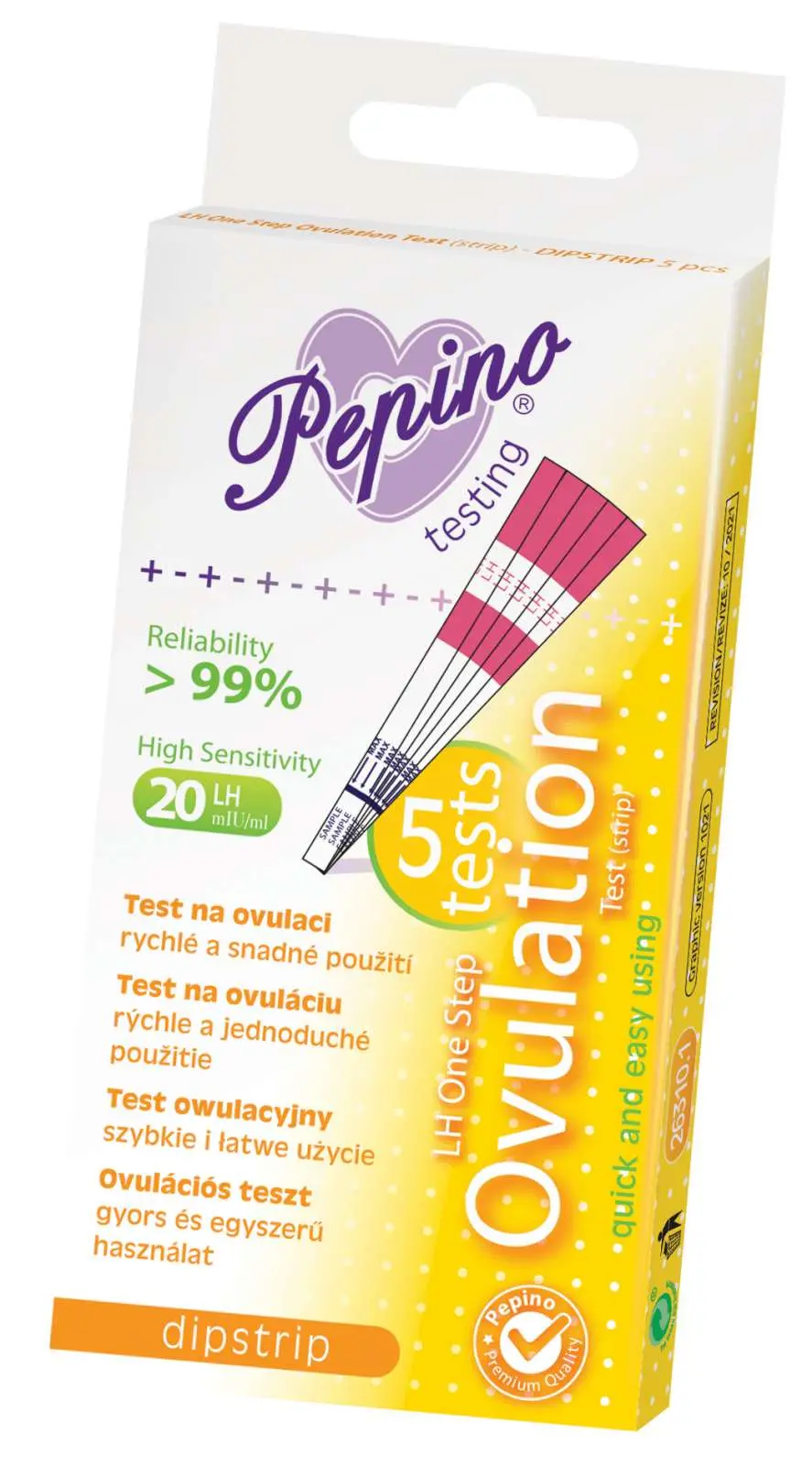 13025-pepino ovulacni test dipstrip 5ks